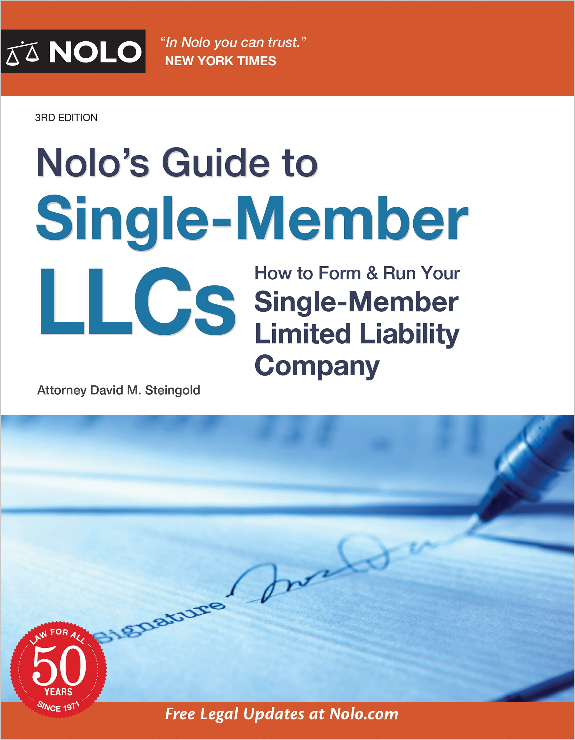 Nolo’s Guide to Single-Member LLCs: How to Form & Run Your Single-Member Limited Liability Company (PDF/EPUB Version)