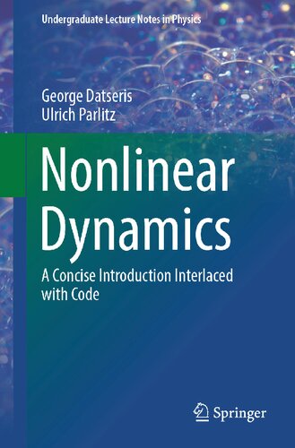 Nonlinear Dynamics - A Concise Introduction Interlaced with Code (PDF/EPUB Version)
