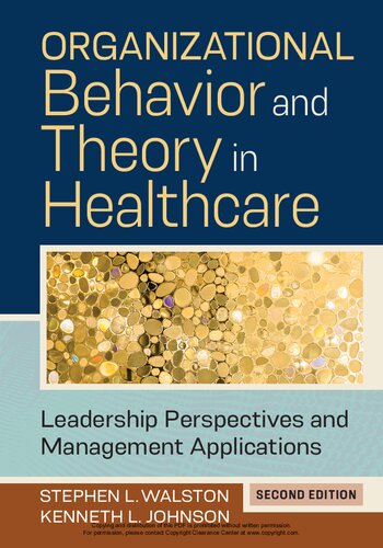 Organizational behavior and theory in healthcare : leadership perspectives and management applications (PDF/EPUB Version)