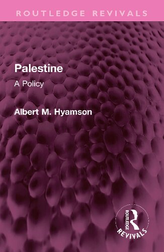 Palestine: A Policy (PDF/EPUB Version)