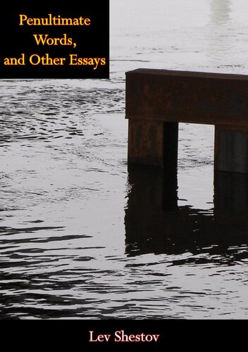 Penultimate Words, and Other Essays (PDF/EPUB Version)