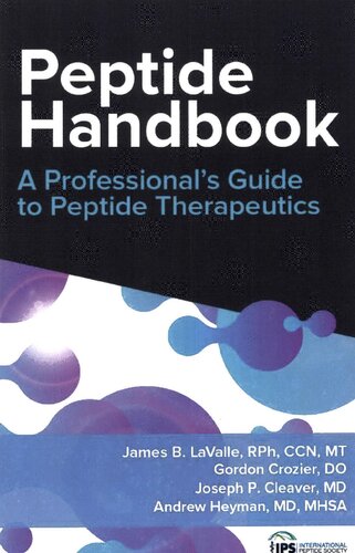Peptide Handbook A Professional's Guide to Peptide therapeutics (PDF/EPUB Version)