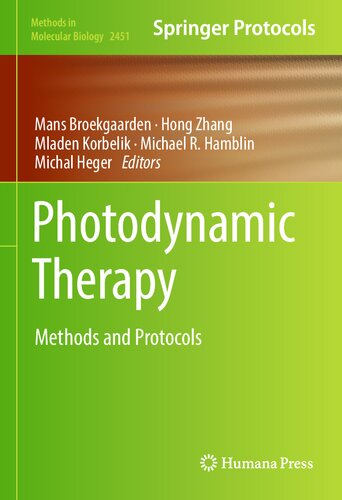 Photodynamic Therapy: Methods and Protocols (Methods in Molecular Biology, 2451) (PDF/EPUB Version)