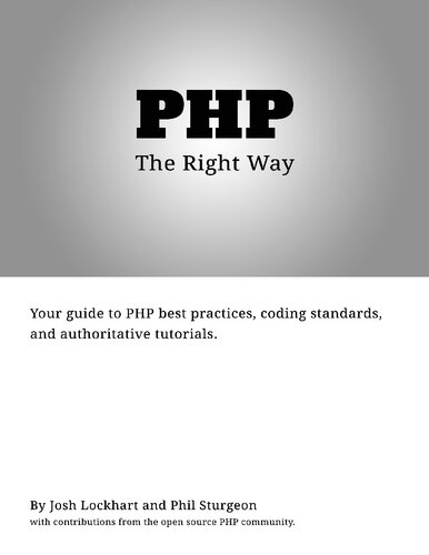 PHP: The “Right” Way (PDF/EPUB Version)
