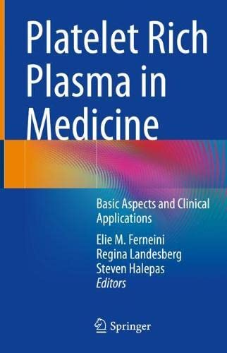 Platelet Rich Plasma in Medicine: Basic Aspects and Clinical Applications (PDF/EPUB Version)