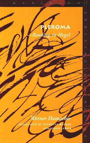 Pleroma: —Reading in Hegel (PDF/EPUB Version)