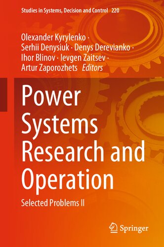 Power Systems Research and Operation: Selected Problems II (PDF/EPUB Version)