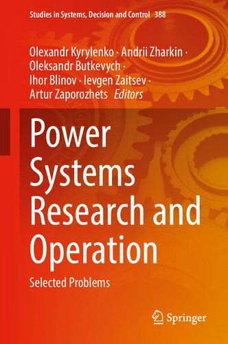 Power systems research and operation : selected problems (PDF/EPUB Version)