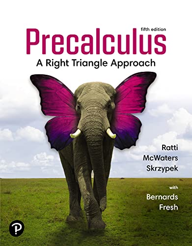 Precalculus: A Right Triangle Approach, 5th Edition (PDF/EPUB Version)