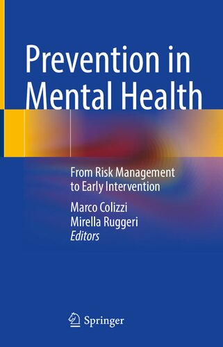 Prevention in mental health : from risk management to early intervention (PDF/EPUB Version)