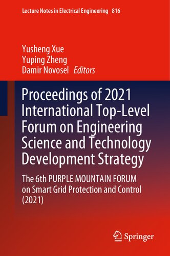 Proceedings of 2021 International Top-Level Forum on Engineering Science and Technology Development Strategy: The 6th PURPLE MOUNTAIN FORUM on Smart ... Notes in Electrical Engineering, 816) (PDF/EPUB Version)