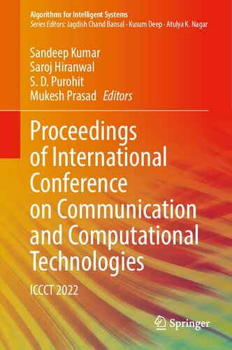 Proceedings of International Conference on Communication and Computational Technologies: ICCCT 2022 (Algorithms for Intelligent Systems) (PDF/EPUB Version)