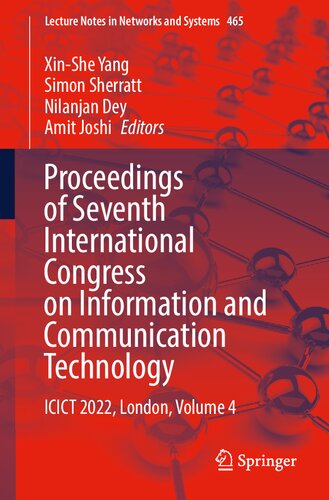 Proceedings of Seventh International Congress on Information and Communication Technology: ICICT 2022, London, Volume 4 (Lecture Notes in Networks and Systems, 465) (PDF/EPUB Version)