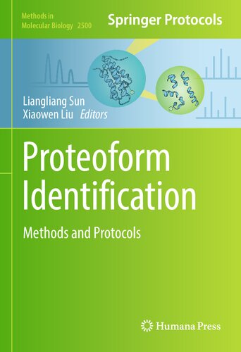 Proteoform Identification: Methods and Protocols (Methods in Molecular Biology, 2500) (PDF/EPUB Version)