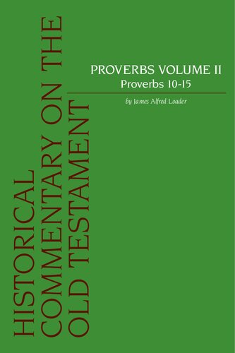 Proverbs, volume 2: Proverbs 10-15 (PDF/EPUB Version)
