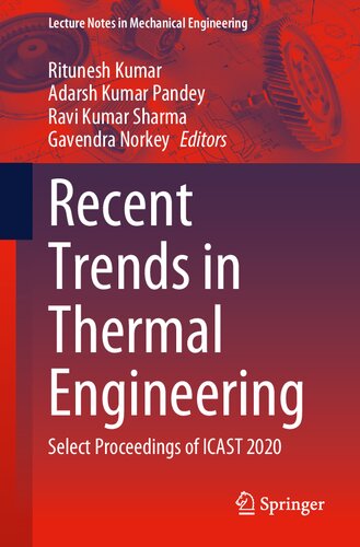 Recent Trends in Thermal Engineering: Select Proceedings of ICAST 2020 (PDF/EPUB Version)