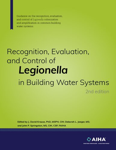 Recognition, Evaluation, and Control of Legionella in Building Water Systems, 2nd edition (PDF/EPUB Version)