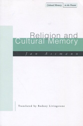 Religion and Cultural Memory: Ten Studies (PDF/EPUB Version)