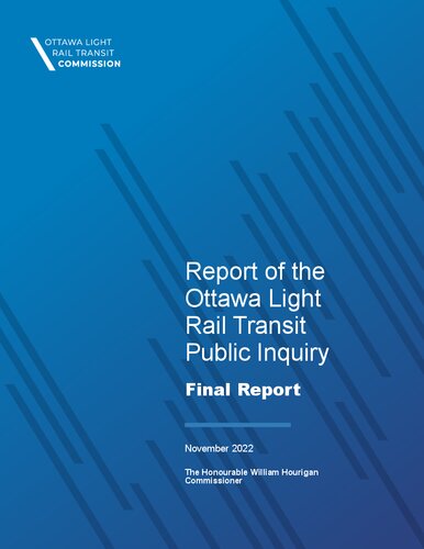 Report of the Ottawa Light Rail Transit Public Inquiry (PDF/EPUB Version)