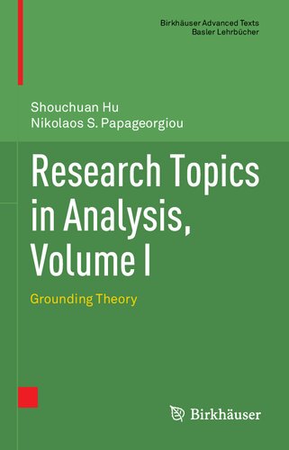 Research Topics in Analysis (PDF/EPUB Version)