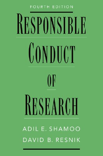 Responsible Conduct of Research (PDF/EPUB Version)