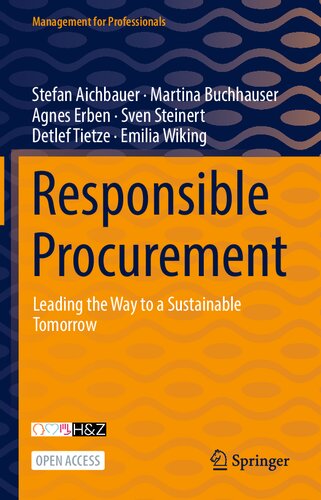 Responsible Procurement: Leading the Way to a Sustainable Tomorrow (Management for Professionals) (PDF/EPUB Version)