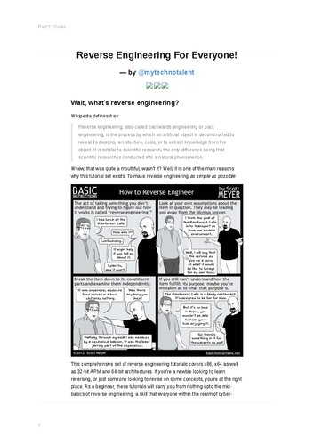 Reverse Engineering For Everyone! (PDF/EPUB Version)