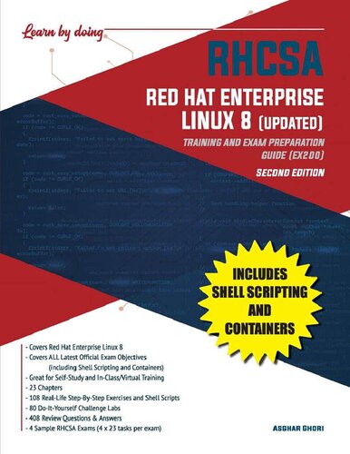 RHCSA Red Hat Enterprise Linux 8 (UPDATED): Training and Exam Preparation Guide (EX200) Asghar Ghori (PDF/EPUB Version)