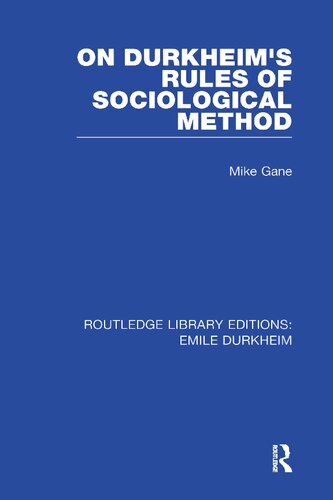 RLE: Emile Durkheim: 4-Volume Set (PDF/EPUB Version)