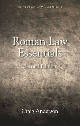 Roman Law Essentials (PDF/EPUB Version)