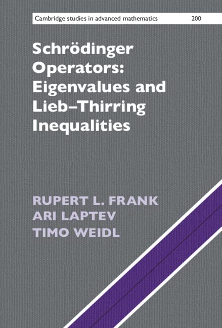 Schrödinger Operators: Eigenvalues and Lieb–Thirring Inequalities (PDF/EPUB Version)