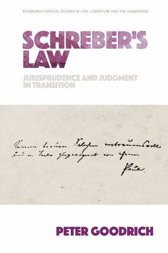 Schreber's Law: Jurisprudence and Judgment in Transition (PDF/EPUB Version)