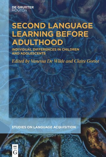 Second Language Learning Before Adulthood: Individual Differences in Children and Adolescents (PDF/EPUB Version)