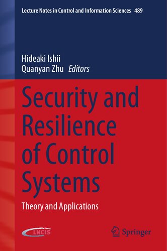 Security and Resilience of Control Systems: Theory and Applications (PDF/EPUB Version)