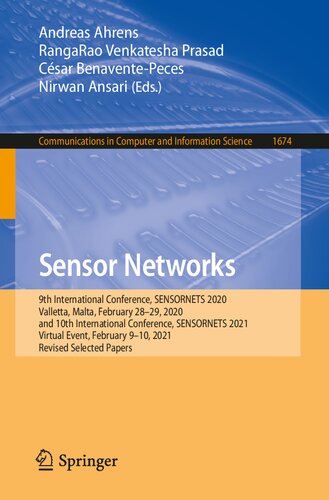 Sensor Networks (Communications in Computer and Information Science) (PDF/EPUB Version)