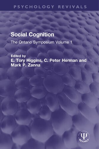 Social Cognition: The Ontario Symposium Volume 1 (PDF/EPUB Version)