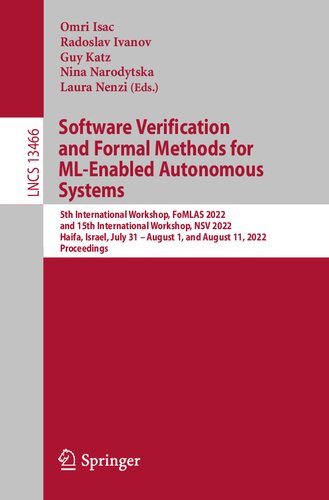 Software Verification and Formal Methods for ML-Enabled Autonomous Systems (Lecture Notes in Computer Science) (PDF/EPUB Version)