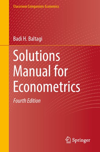 Solutions Manual for Econometrics (PDF/EPUB Version)