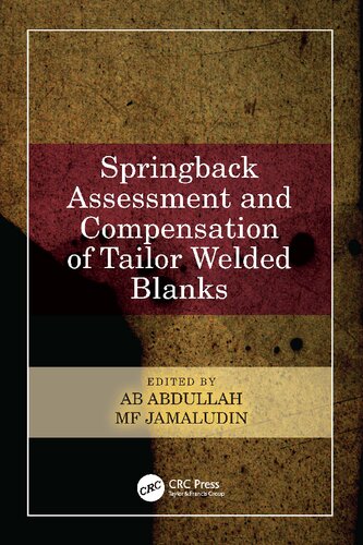 Springback Assessment and Compensation of Tailor Welded Blanks (PDF/EPUB Version)