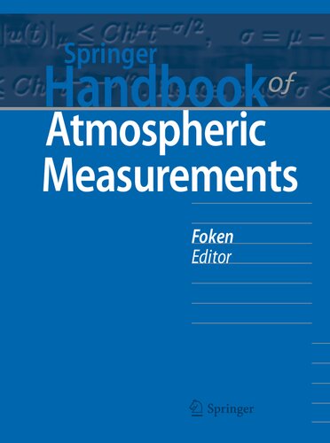 Springer Handbook of Atmospheric Measurements (Springer Handbooks) (PDF/EPUB Version)