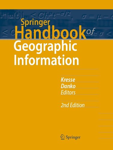 Springer Handbook of Geographic Information (Springer Handbooks) (PDF/EPUB Version)