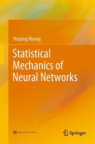 Statistical Mechanics of Neural Networks (PDF/EPUB Version)