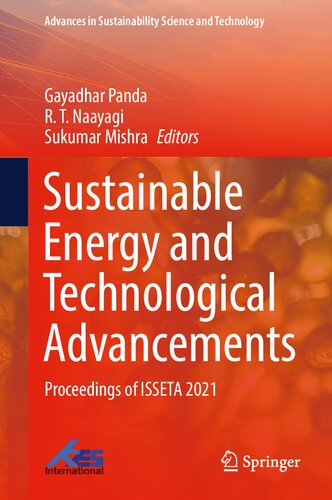 Sustainable Energy and Technological Advancements: Proceedings of ISSETA 2021 (Advances in Sustainability Science and Technology) (PDF/EPUB Version)