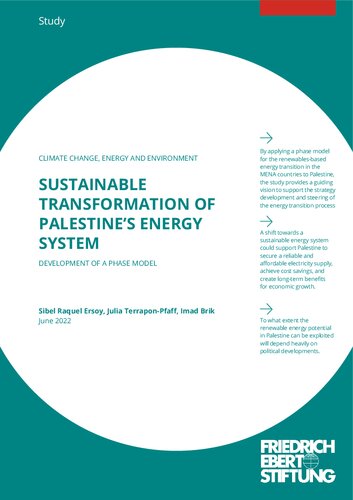 SUSTAINABLE TRANSFORMATION OF PALESTINE’S ENERGY SYSTEM DEVELOPMENT OF A PHASE MODEL (PDF/EPUB Version)