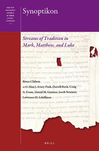 Synoptikon: Streams of Tradition in Mark, Matthew, and Luke (The New Testament Gospels in Their Judaic Contexts, 3) (PDF/EPUB Version)
