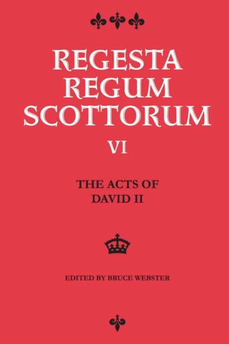 The Acts of David II (1329-1371) (PDF/EPUB Version)