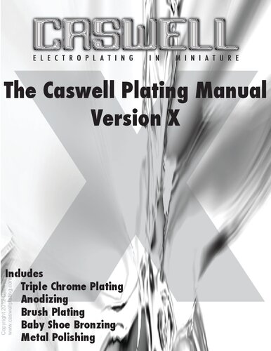 The Caswell Plating Manual Version X (PDF/EPUB Version)