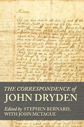 The correspondence of John Dryden (PDF/EPUB Version)