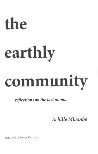 The Earthly Community (PDF/EPUB Version)