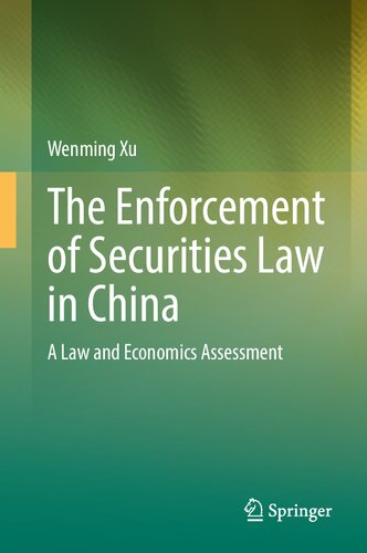 The Enforcement of Securities Law in China: A Law and Economics Assessment (PDF/EPUB Version)